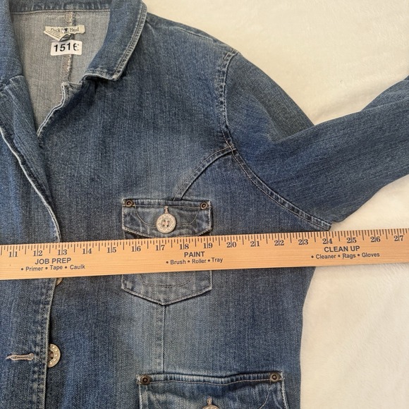 Duck Head Women's Denim Chore Coat Barn Jacket Pockets Workwear Trucker‎ 1X - Picture 7 of 7